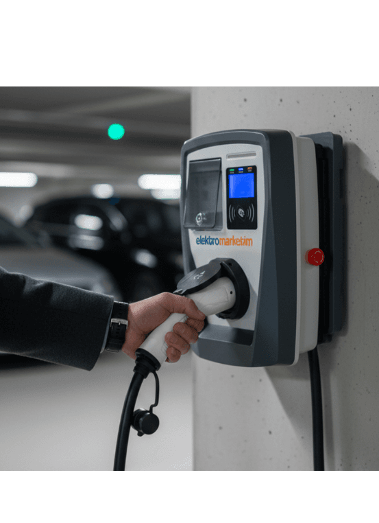 Elektromarketim EMEV 22kW 3 Faz 32A Tip 2 Soketli Elektrikli Araç Şarj İstasyonu Elektromarketim EMEV 22kW 3 Faz 32A Tip 2 Soketli Elektrikli Araç Şarj İstasyonu görsel 3