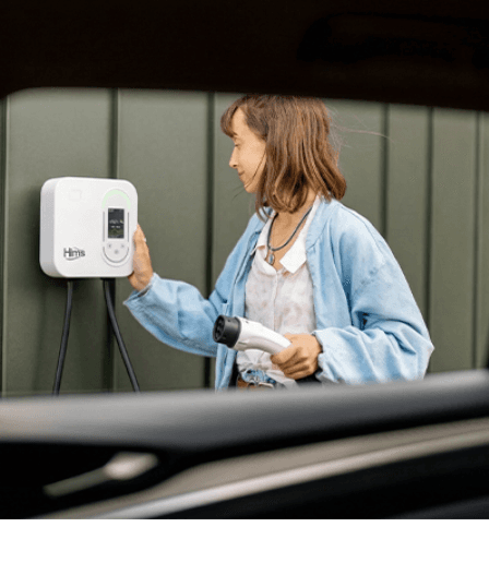Hims 22kW Tip 2 Soketli 5m Kablolu Beyaz Smart Elektrikli Araç Şarj İstasyonu Hims 22kW Tip 2 Soketli 5m Kablolu Beyaz Smart Elektrikli Araç Şarj İstasyonu görsel 4