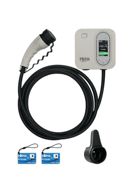 Hims 22kW Tip 2 Soketli 5m Kablolu Beyaz Smart Elektrikli Araç Şarj İstasyonu Hims 22kW Tip 2 Soketli 5m Kablolu Beyaz Smart Elektrikli Araç Şarj İstasyonu görsel 2
