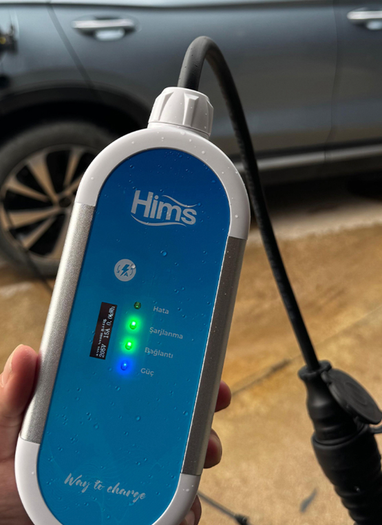 Hims 3.7kW Ev Tipi Taşınabilir Elektrikli Araç Şarj Cihazı Hims 3.7kW Ev Tipi Taşınabilir Elektrikli Araç Şarj Cihazı görsel 5