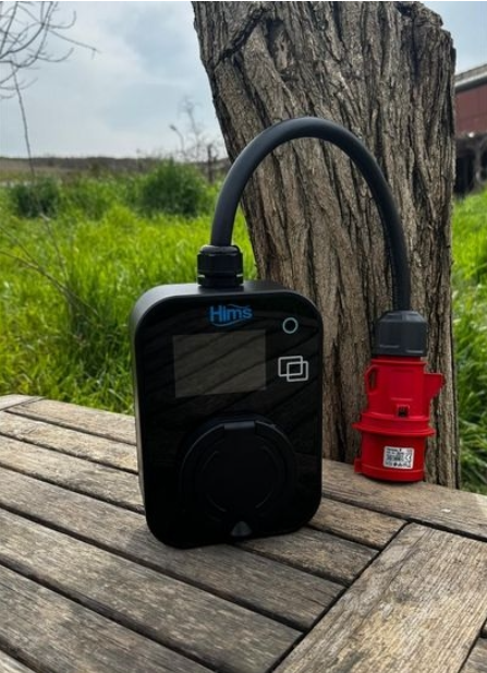 Hims HCTS-22-S 22kW Kilitli Soketli Siyah Taşınabilir Araç Şarj Cihazı